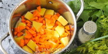 овощной суп с сельдереем и шпинатом