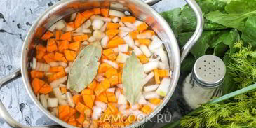 овощной суп с сельдереем и шпинатом