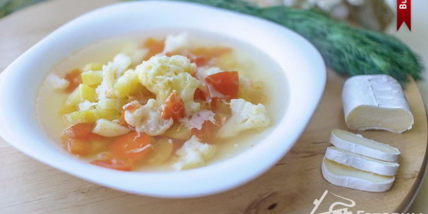 Рецепт овощного супа с сыром