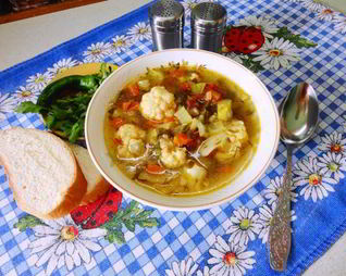 Овощной суп в мультиварке