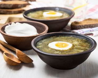 Полезный овощной суп со шпинатом