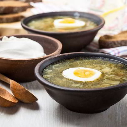 Полезный овощной суп со шпинатом