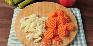 постный овощной суп с сельдереем