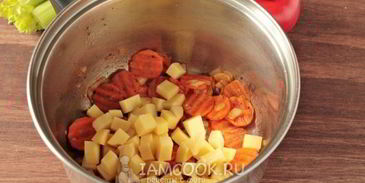 постный овощной суп с сельдереем