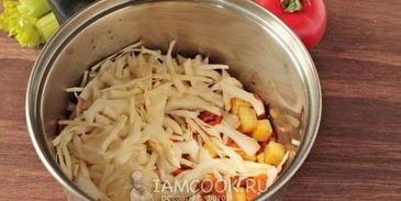 постный овощной суп с сельдереем