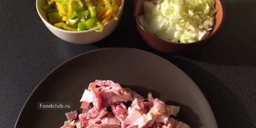 суп минестроне с беконом и стручковой фасолью