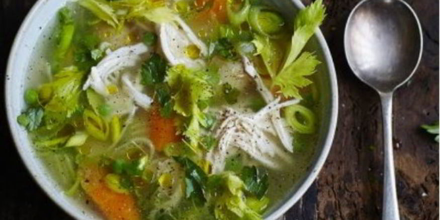 Рецепт супа овощной на курином бульоне