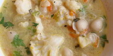 суп овощной с пельменями