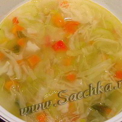 Суп овощной с сельдереем