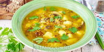 постный гречневый суп