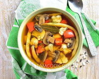 Постный суп без масла