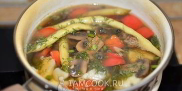 постный суп без масла