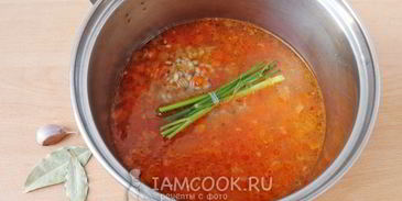 постный рассольник с перловкой