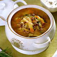 Рецепт Рассольника из куриных потрошков