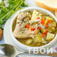 Рецепт Рассольника на курином бульоне