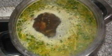 рассольник с грибами