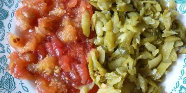 рассольник с консервированной фасолью и солеными помидорами