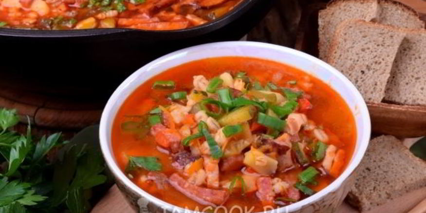 Рецепт рассольника с копченостями