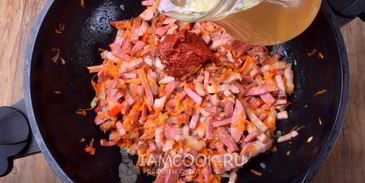 рассольник с копченостями