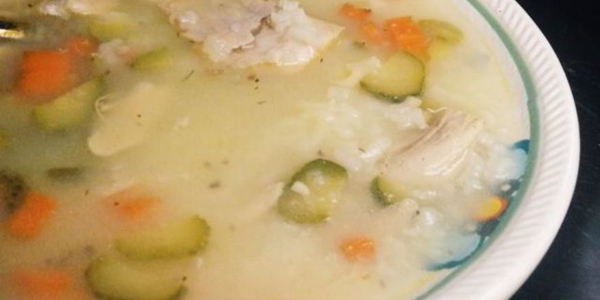 Рецепт рассольника с курицей и рисом