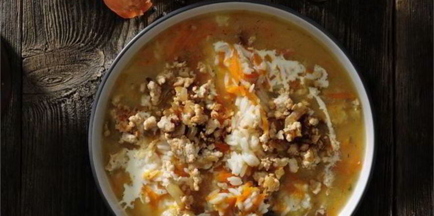 Рецепт рассольника с мясом и рисом