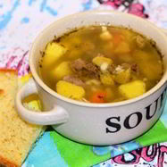 Рецепт Рассольника с огурцами и перловкой