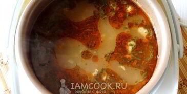 рассольник с перловкой в мультиварке
