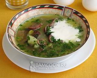Рассольник с почками