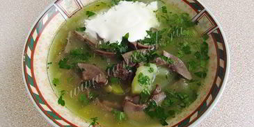 рассольник с почками