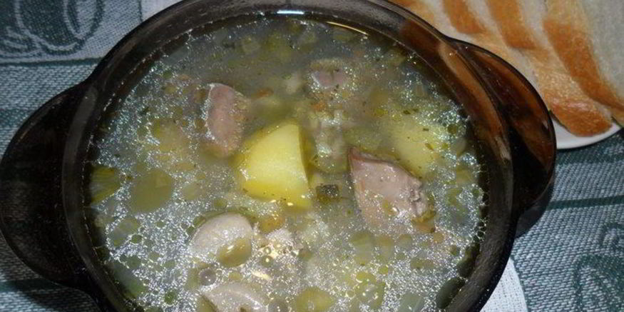 Рецепт рассольника с потрохами