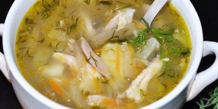 Рецепт рассольника с рисом и огурцами