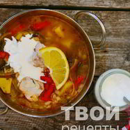 Рецепт Рассольника с рисом и рыбой