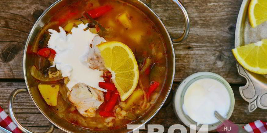 Рецепт рассольника с рисом и рыбой