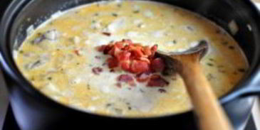 рыбный суп с гренками