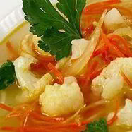 Рецепт Оранжевых щей с цветной капустой