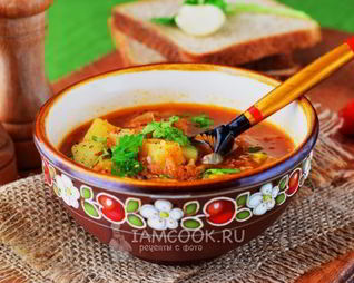 Постные щи из квашеной капусты