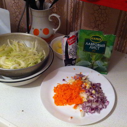 Простые щи без зажарки