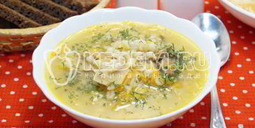 щи грибные с перловкой