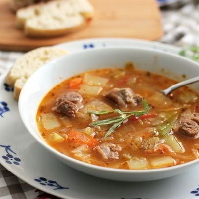 Щи из баранины с капустой