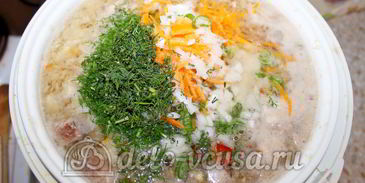 щи из квашеной капусты в мультиварке