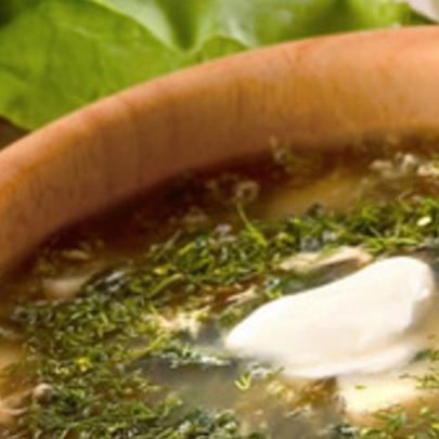 Щи из щавеля с яйцом