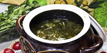 щи с курицей и грибами