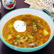 Рецепт Щей с рыбными консервами в мультиварке