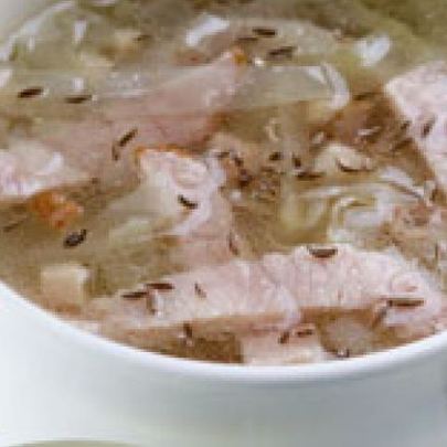 Щи с тмином и сыром