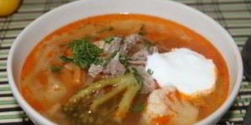 щи с цветной капустой