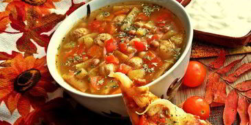 щи сборные с фасолью и фрикадельками