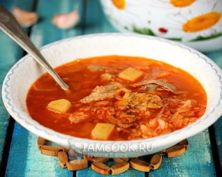 Свежие щи с курицей