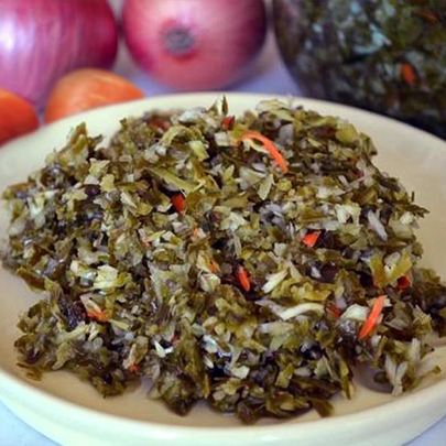 Зеленые щи из капусты на зиму