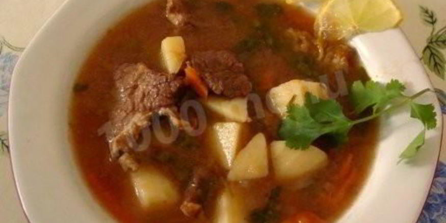 Рецепт шурпы по-узбекски