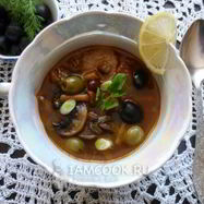 Рецепт Грибной сборной солянки